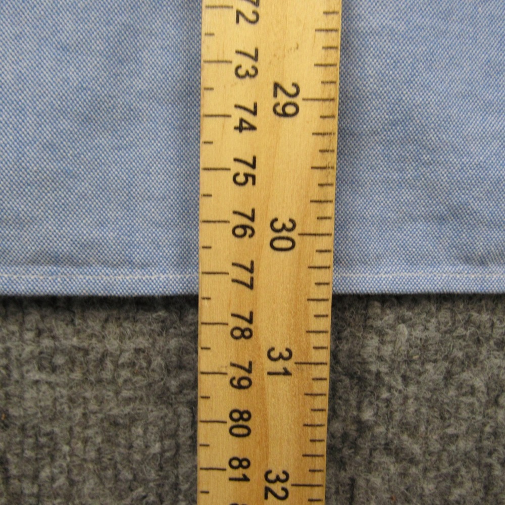 Ralph Lauren Shirt Mens Medium Blue with All Over Pony‎ Logo Oxford Flap Pocket - Picture 6 of 9